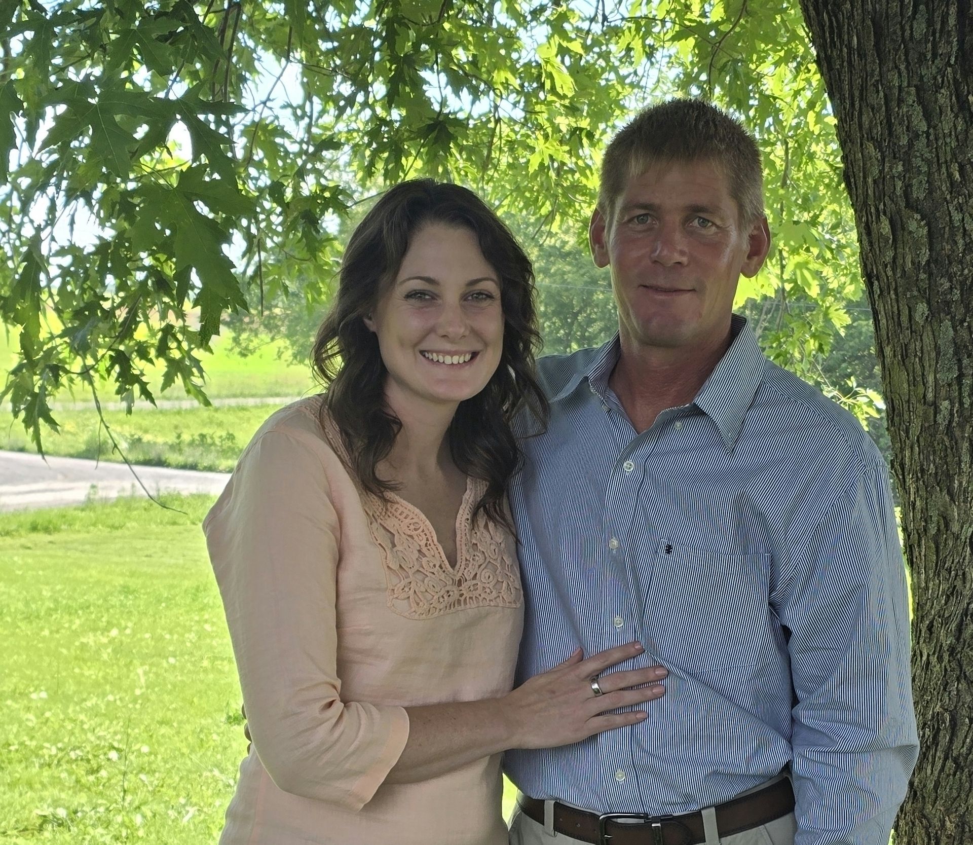 Ashleigh and Andrew Curfman, owners of Curfman Plumbing and Septic